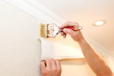 Pose de papier peint à Escrennes — revêtements muraux et toiles de verre